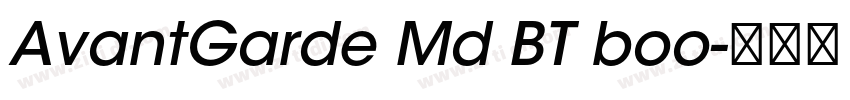 AvantGarde Md BT boo字体转换